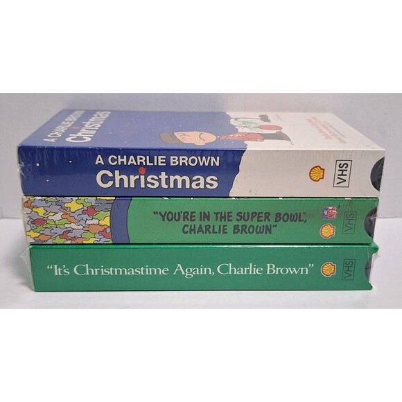 1990'S SHELL OIL CO. & NFL PEANUTS CHARLIE BROWN SEALED PROMO VHS LOT COMPLETE - Picture 3 of 7